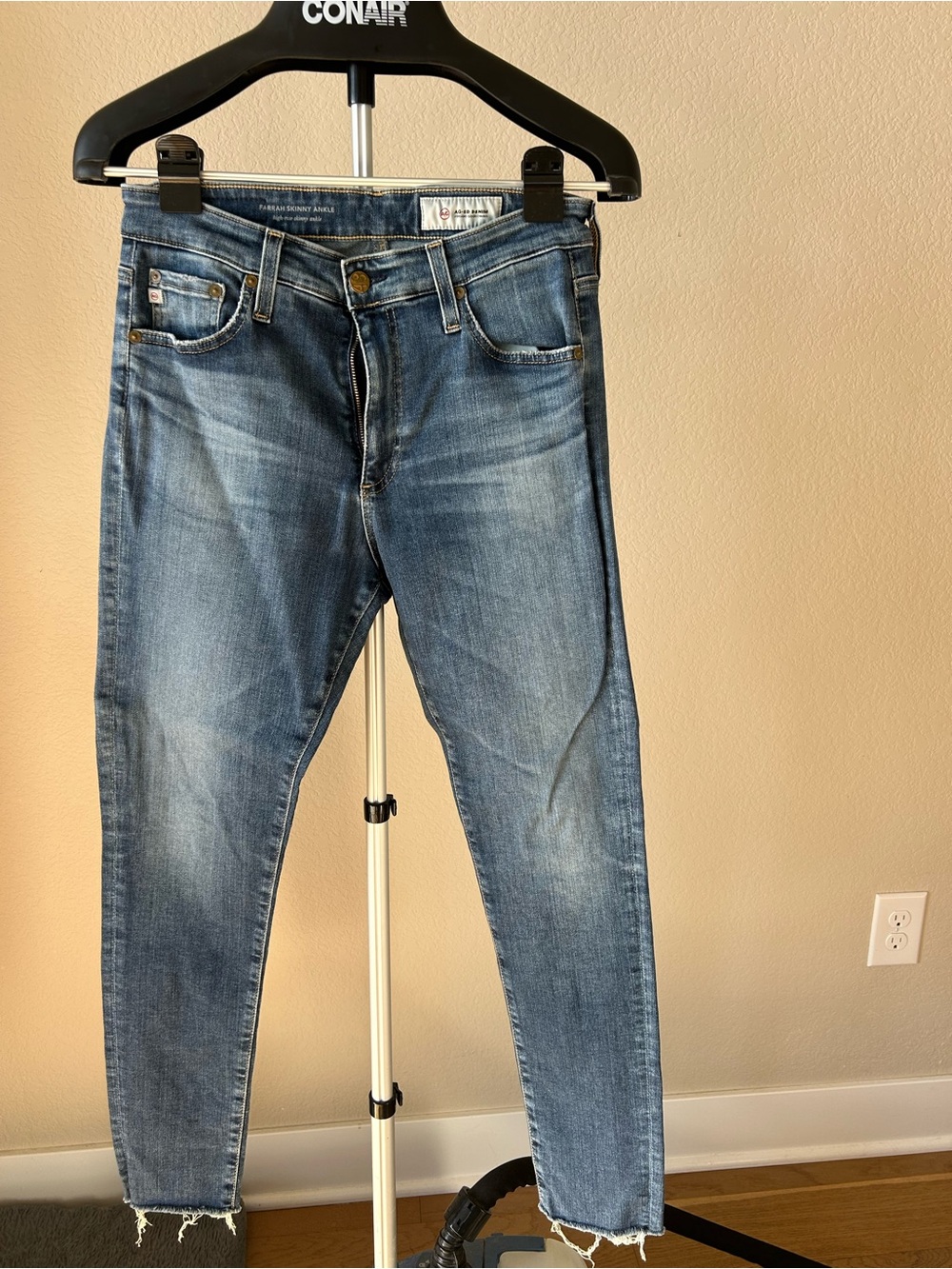 Ag Adriano Goldschmied Light Blue Washed Skinny Jeans